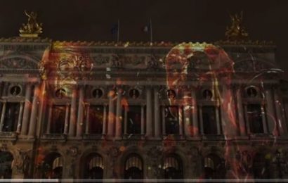 Son et lumière de l’ambassade d’Allemagne sur l’Opéra Garnier