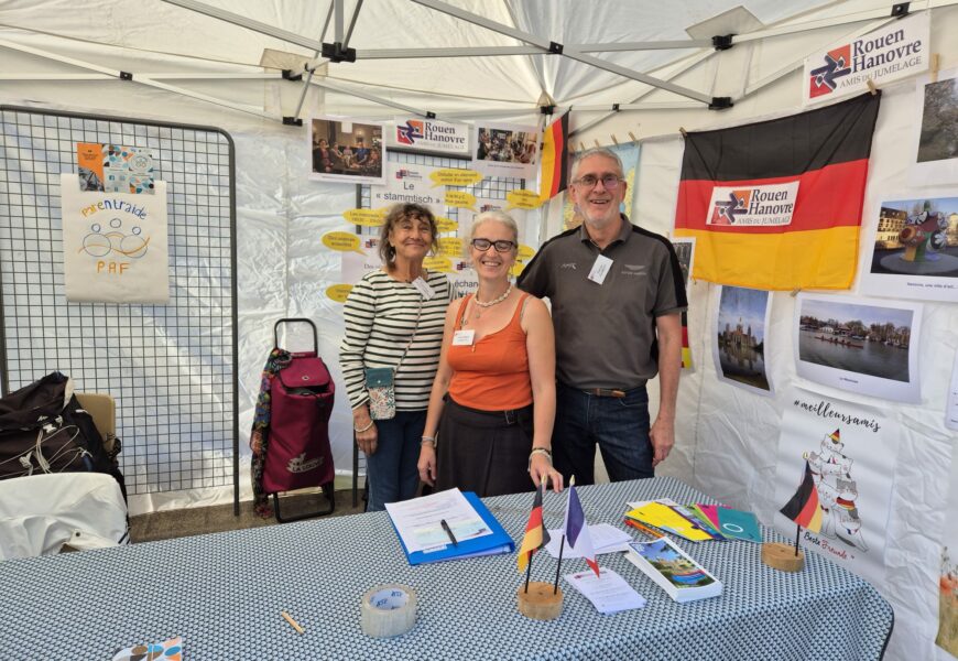 Les amis du jumelage Rouen – Hanovre au forum des associations le 6 septembre 2025